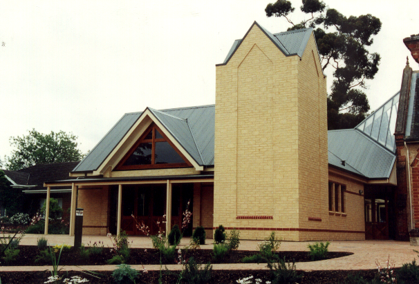 Newly built Parish Centre prior to artwork installation