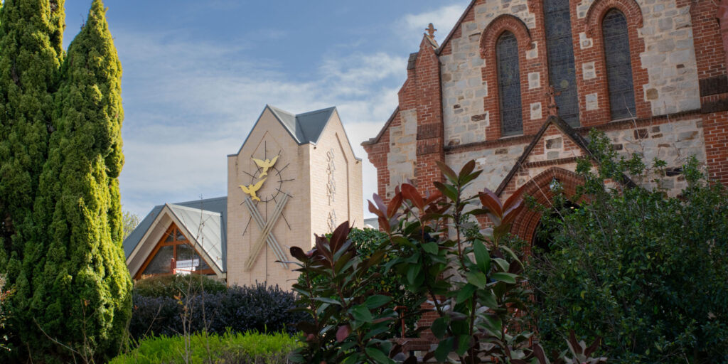 Exterior front of Church and Parish Centre