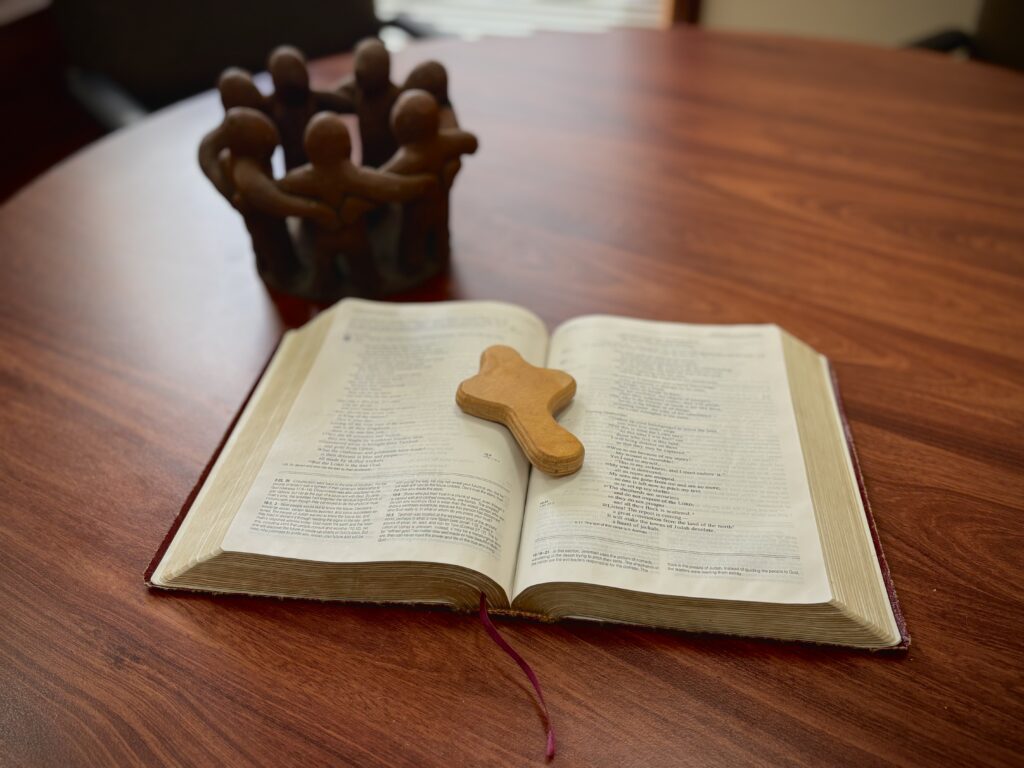 Bible with Cross