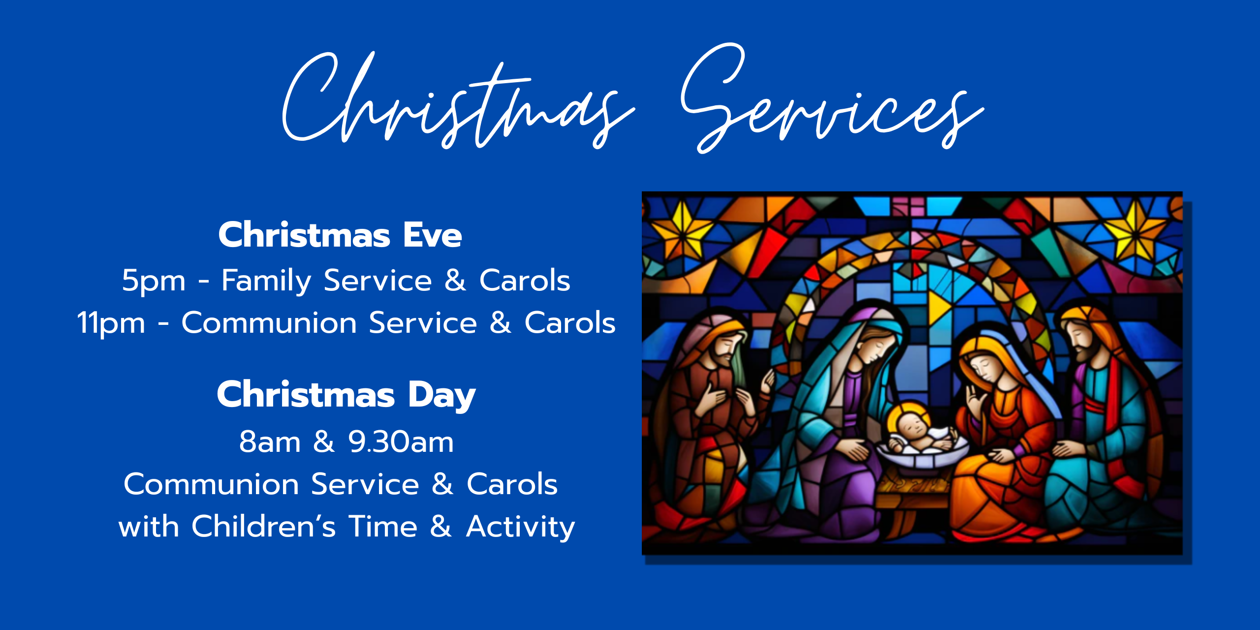 Details of 2025 St Andrew's Christmas Services