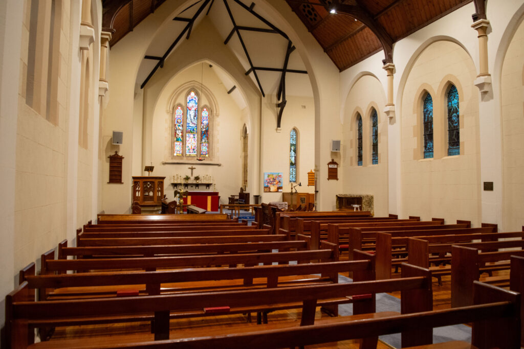 Church from back left