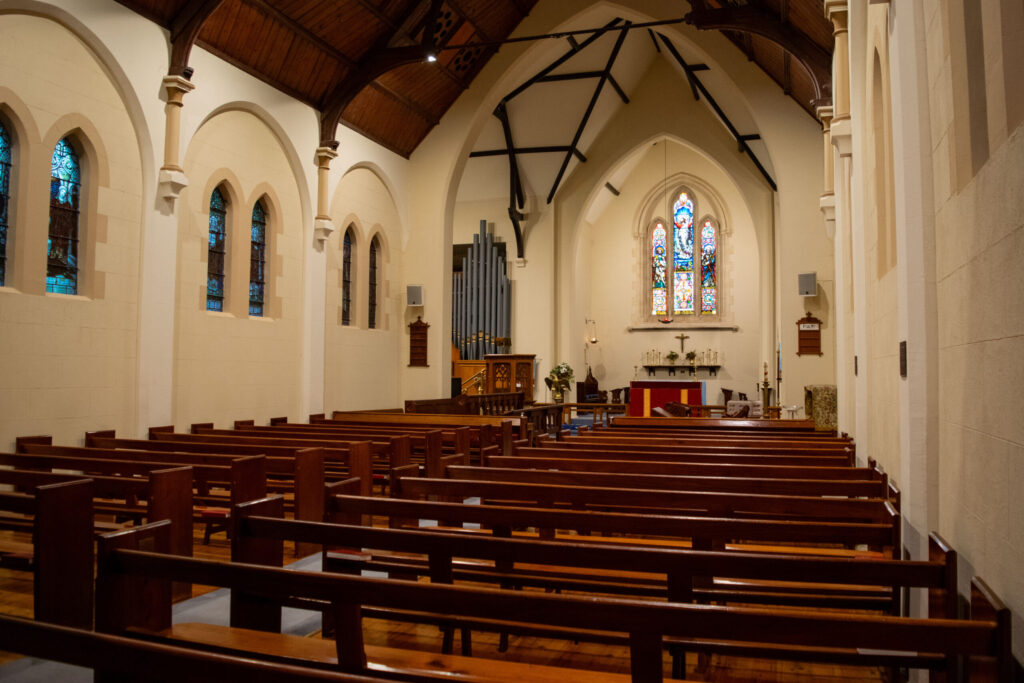 Church from back right